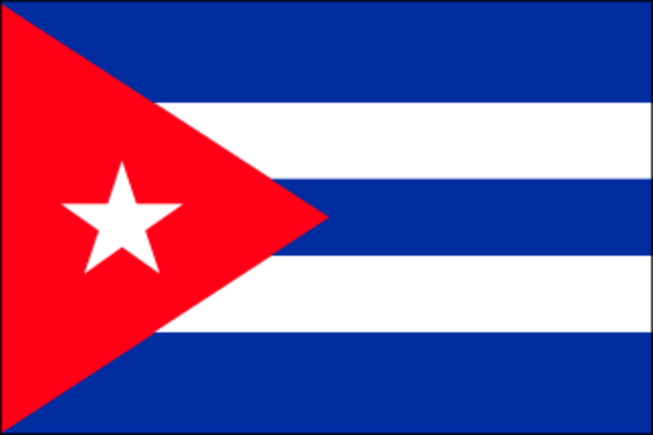 3x5 Foot (90x150 cm) Cuba International Polyester Indoor/Outdoor Flag